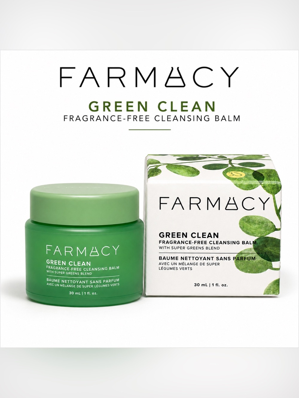 FARMACY Green Clean Fragrance-Free Cleansing Balm - 30 mL - New in Box